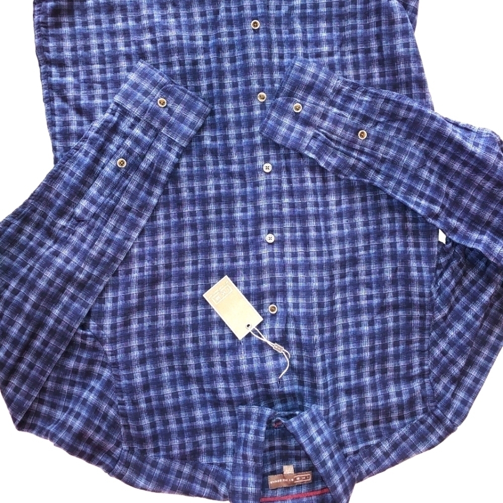 NWT Ike Behar Button LS Shirt M